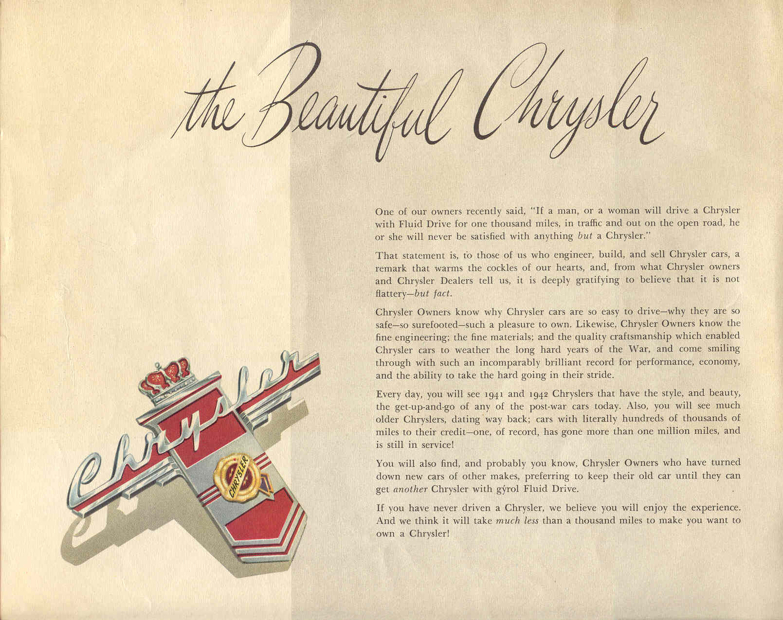 1946 Chrysler Brochure Page 11